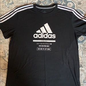 black adidas ultimate 2.0 tee shirt